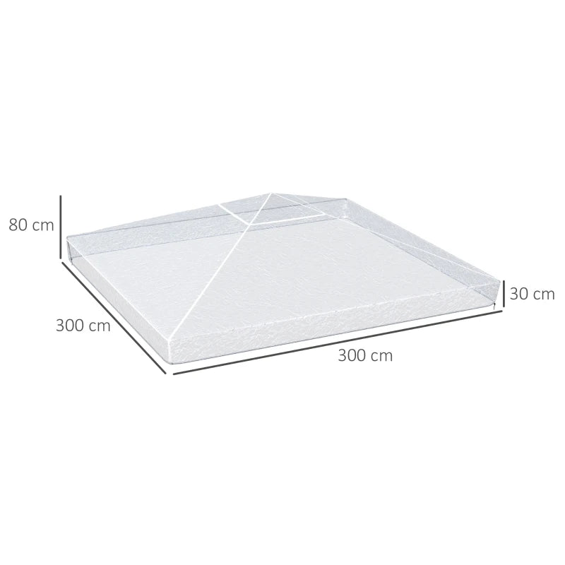 Outsunny 3 x 3 (m) Gazebo Protective Cover | Waterproof Cover for Gazebo, Canopy, and Tent - ALL4U RETAILER LTD