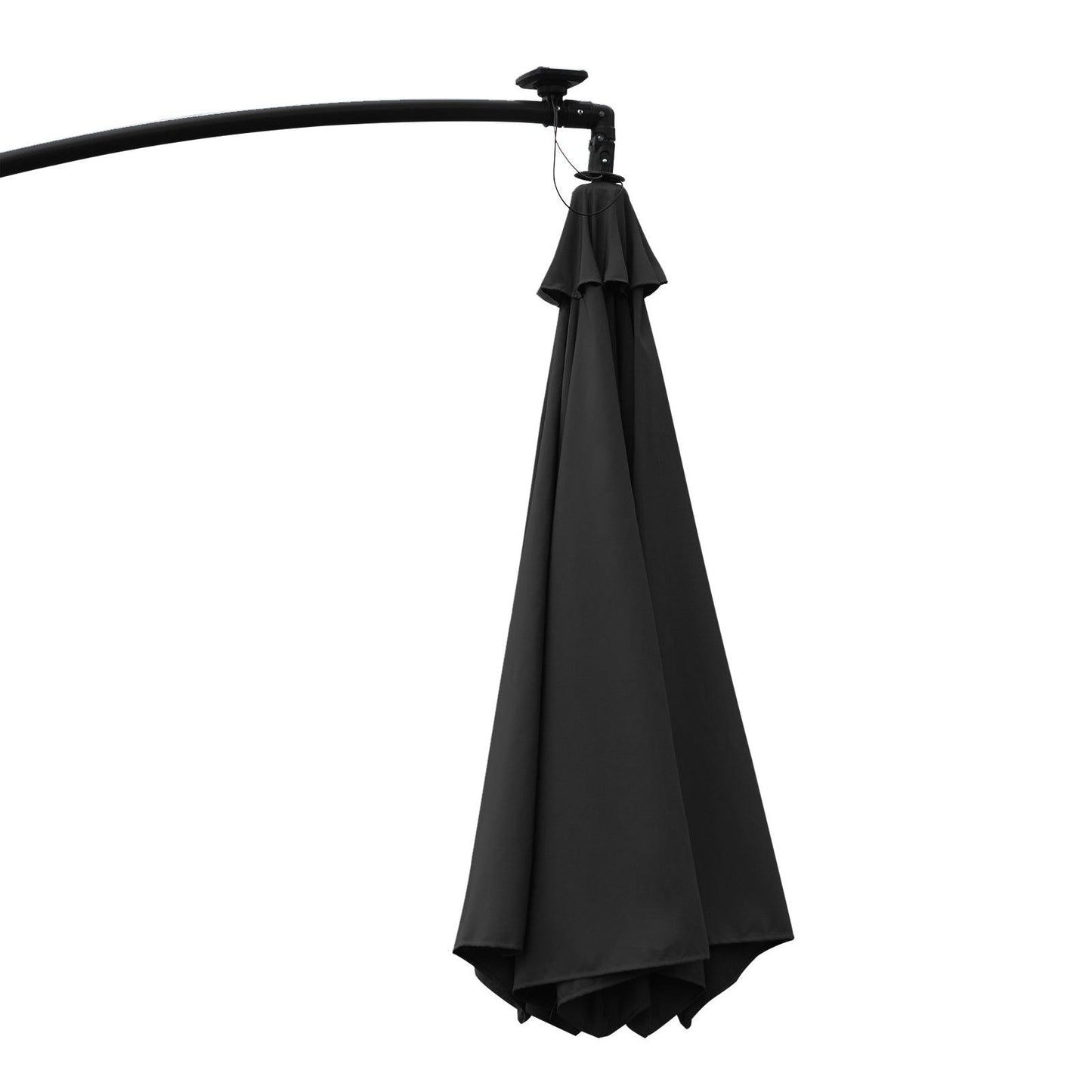 Outsunny 3m LED Cantilever Umbrella with Solar Lights - ALL4U RETAILER LTD