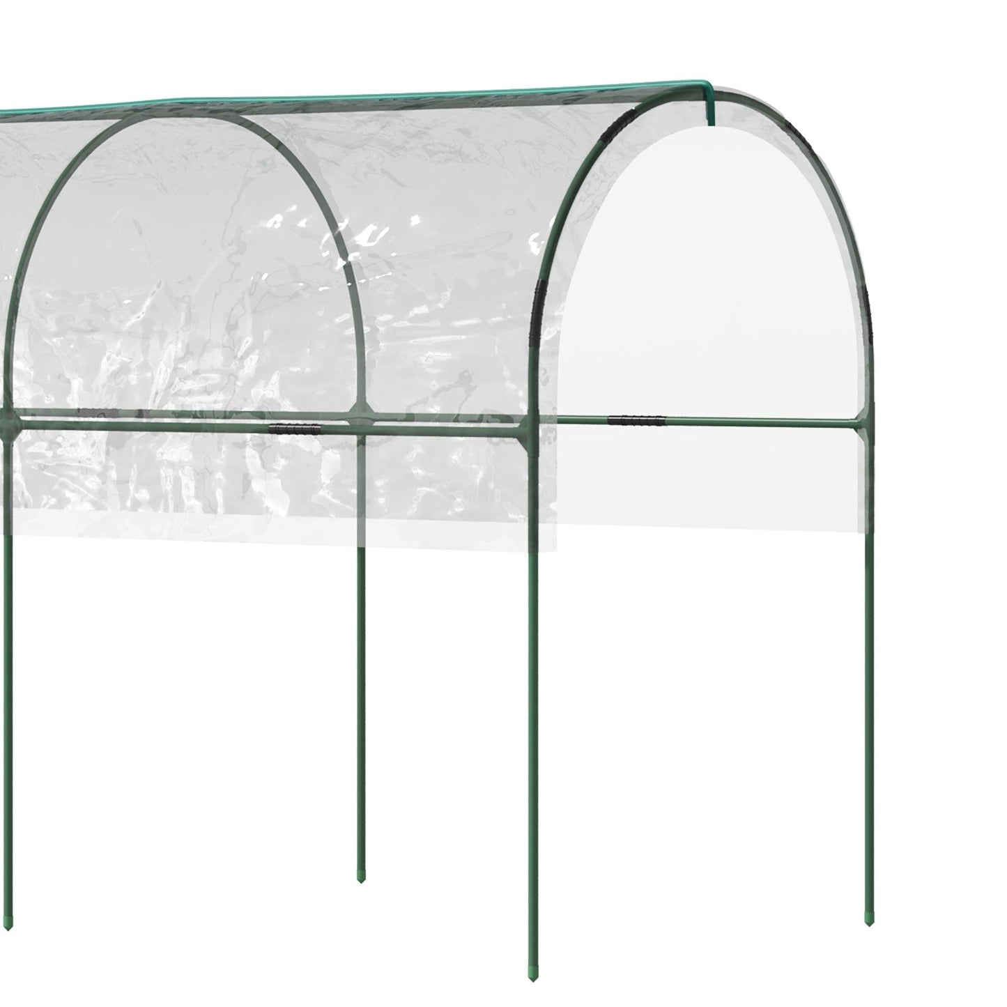 Outsunny Tomato Greenhouse with Top Tap, Pointed Bottom and Guy Ropes, Clear - ALL4U RETAILER LTD