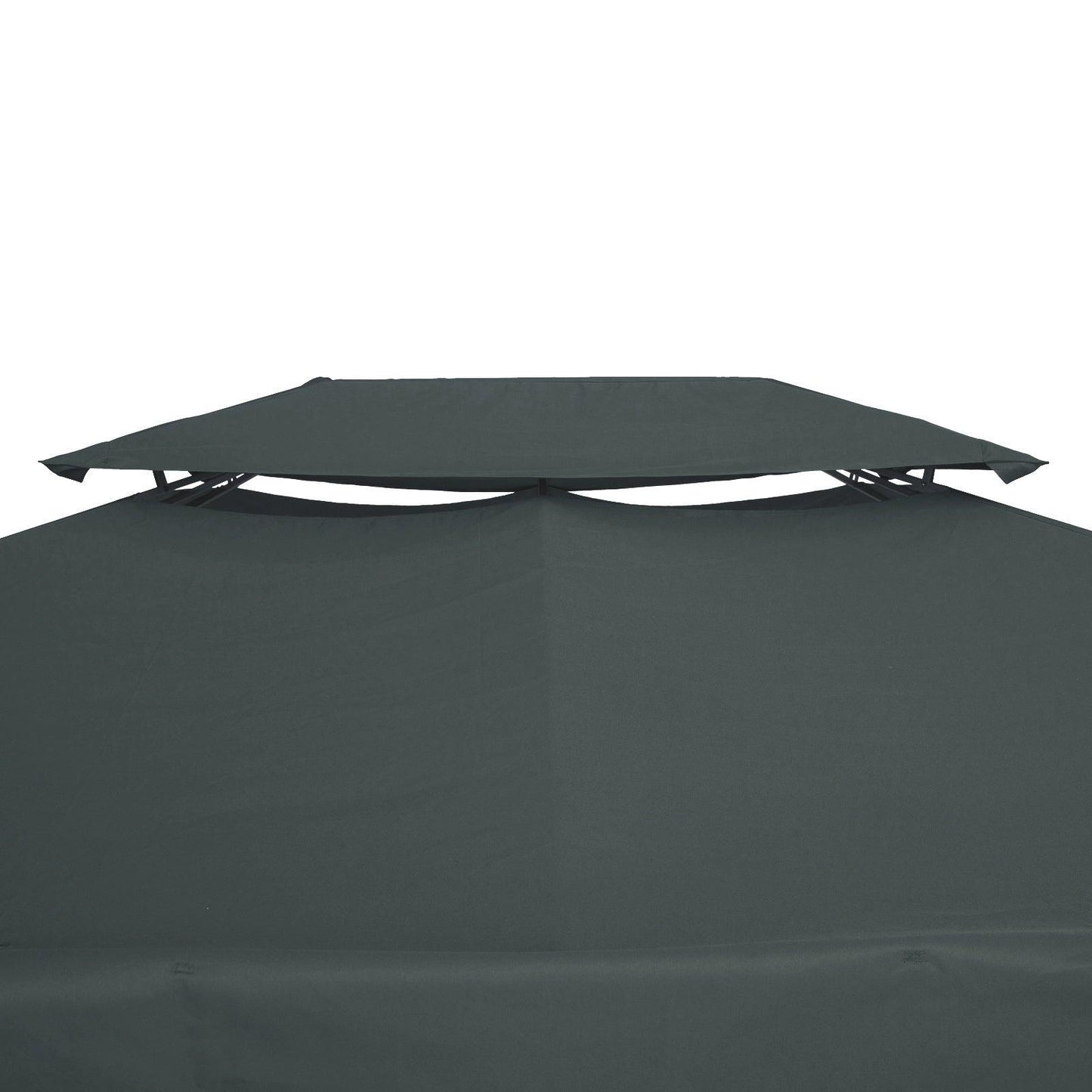 Outsunny 3x4m Gazebo Replacement Roof Canopy - Deep Grey - ALL4U RETAILER LTD