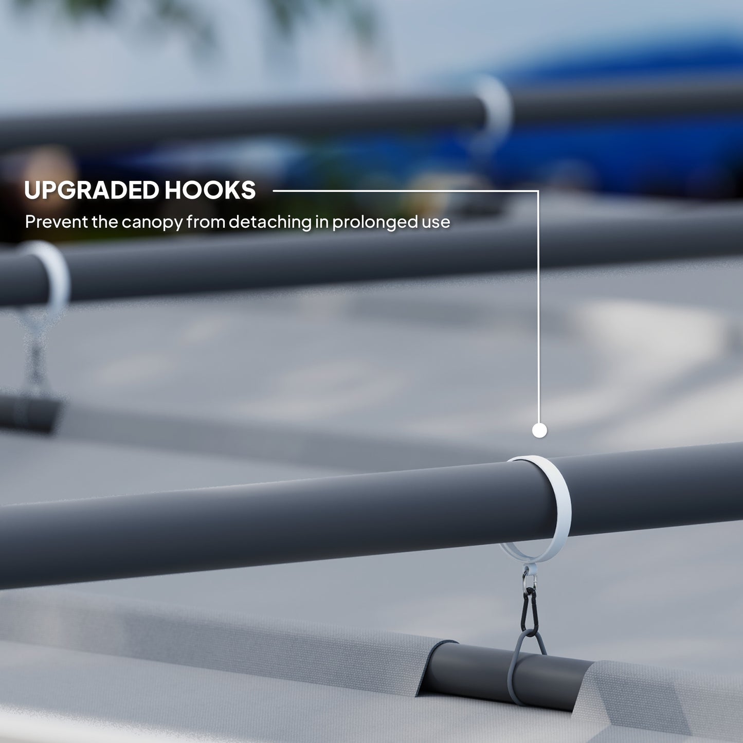 Outsunny 3 x 3m Retractable Roof Metal Pergola Grey With Adjustable Canopy For Shaded Garden Relaxation