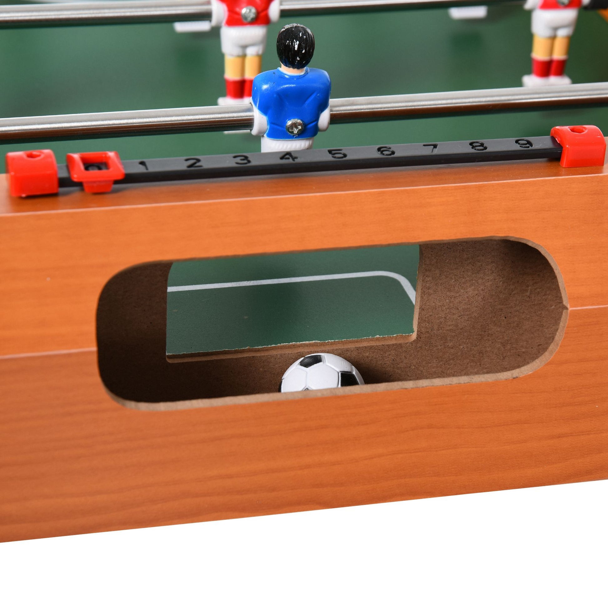 HOMCOM Classic Mini Foosball Table for Home and Office - Heavy Duty 84.5cm with 8 Rods and 2 Balls - ALL4U RETAILER LTD