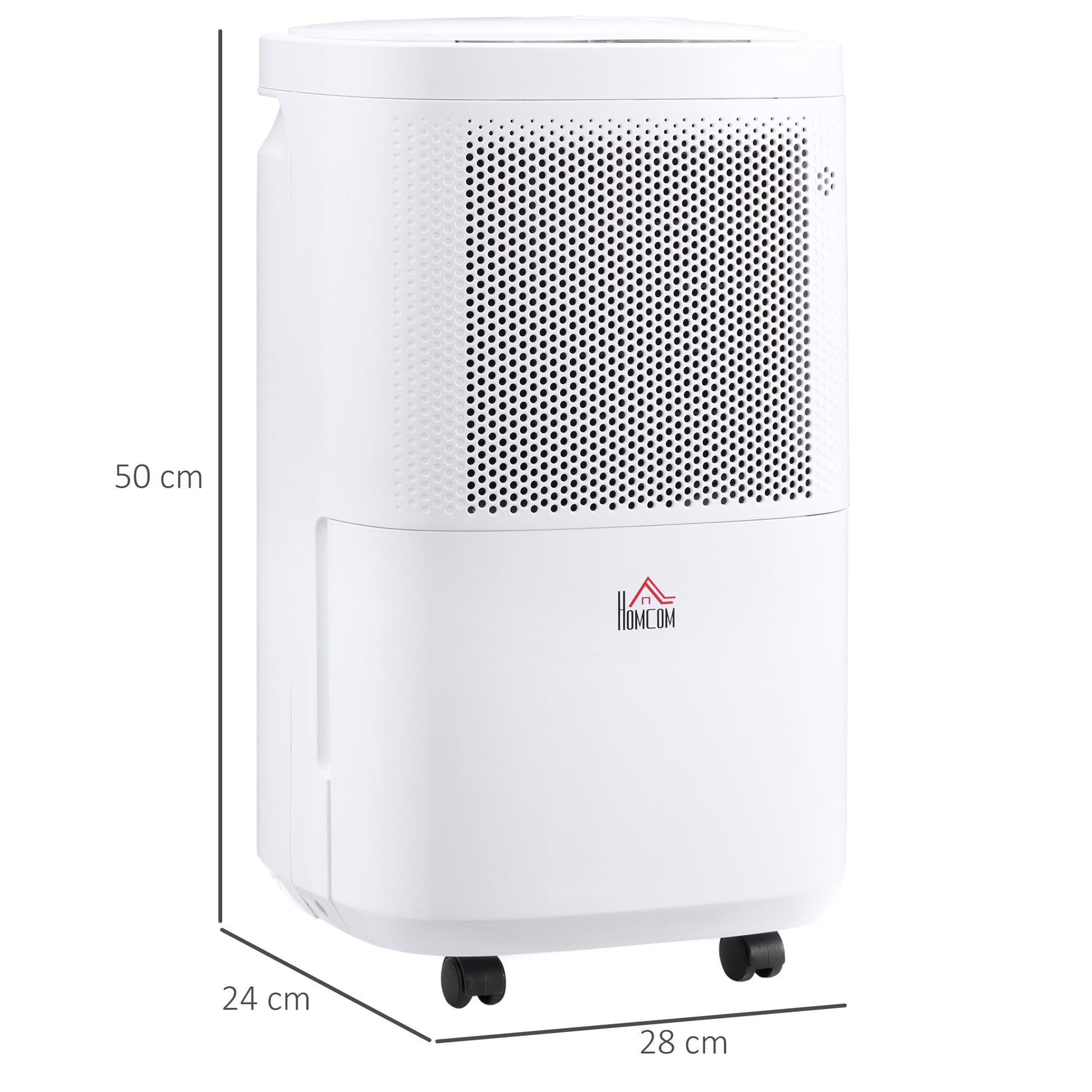 HOMCOM Smart 10L/Day Quiet Dehumidifier with WiFi Control for Home and Laundry Spaces - ALL4U RETAILER LTD