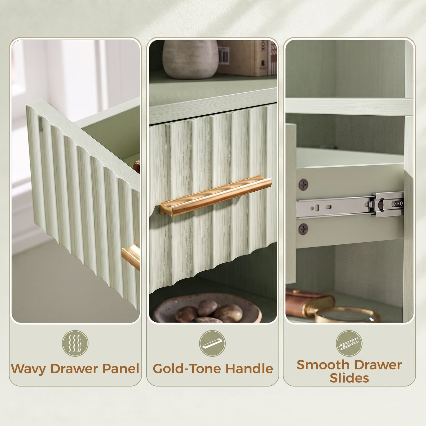 HOMCOM Narrow Tall 7 Tier Bookshelf With Drawer Open Shelves Light Green