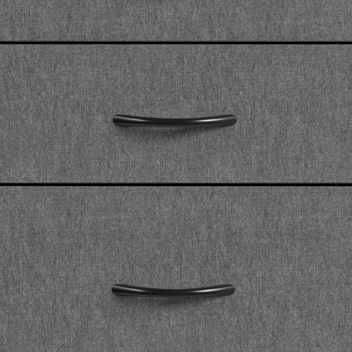 HOMCOM 10 Drawer Fabric Dresser with Steel Frame, 4 Side Pockets and 2 Hooks