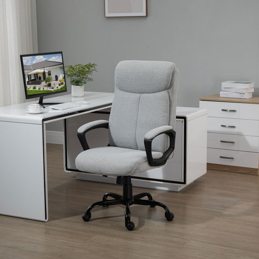 Vinsetto Premium High Back Ergonomic Office Chair with Adjustable Height and Padded Armrests - ALL4U RETAILER LTD