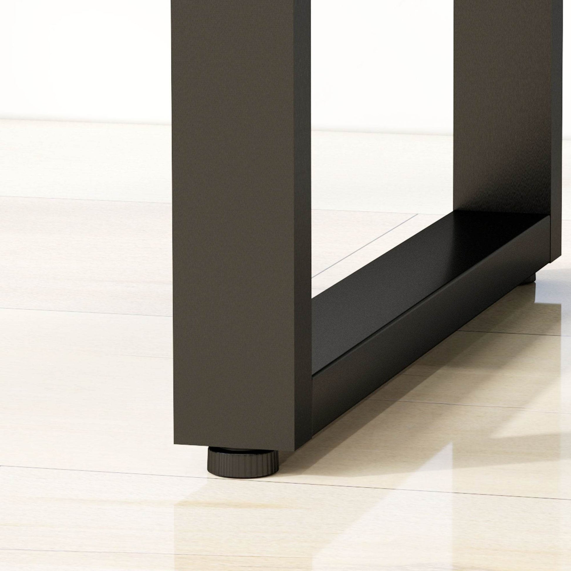 Rustic Brown HOMCOM Rattan Drawer Nightstand with Steel Legs for Bedroom and Living Room - ALL4U RETAILER LTD