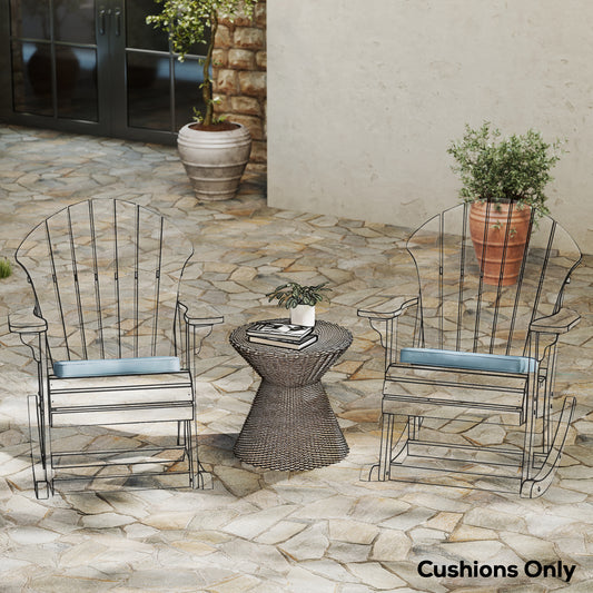 Outsunny Set of 6 Chair Cushions for Dining Chairs With Straps Indoor Outdoor Removable Tie On Garden Patio Light Grey