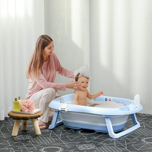 ZONEKIZ Collapsible Bath Tub with Non-Slip Support - ALL4U RETAILER LTD