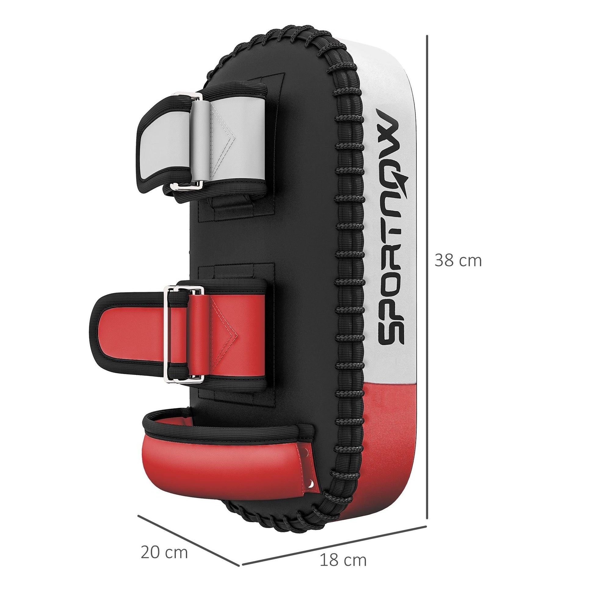 SPORTNOW Thick Kick Shield, Kicking Boxing Pad Arm Pad, Muay Thai, Karate, Taekwondo, Kickboxing Training Equipment - ALL4U RETAILER LTD