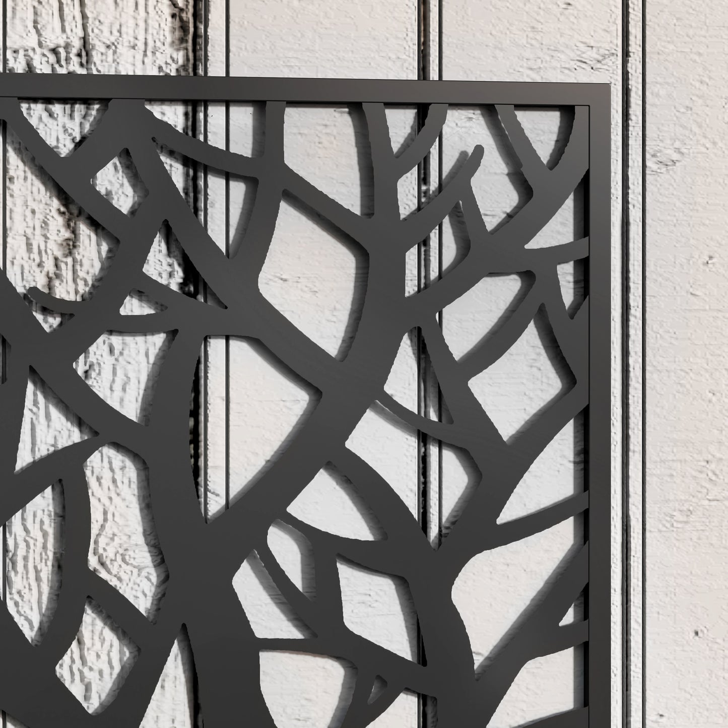 Outsunny Outdoor Metal Planter With Back Trellis Black Garden Box 23x58cm For Climbing Vines Holds 32L Soil