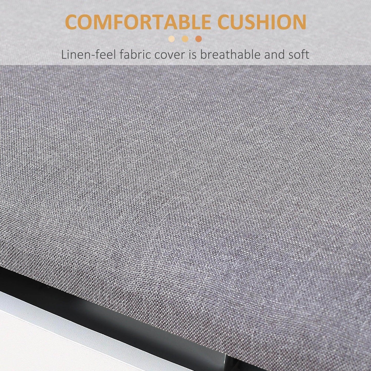 HOMCOM Shoe Bench with Cushion & Storage: Modern & Stylish - ALL4U RETAILER LTD