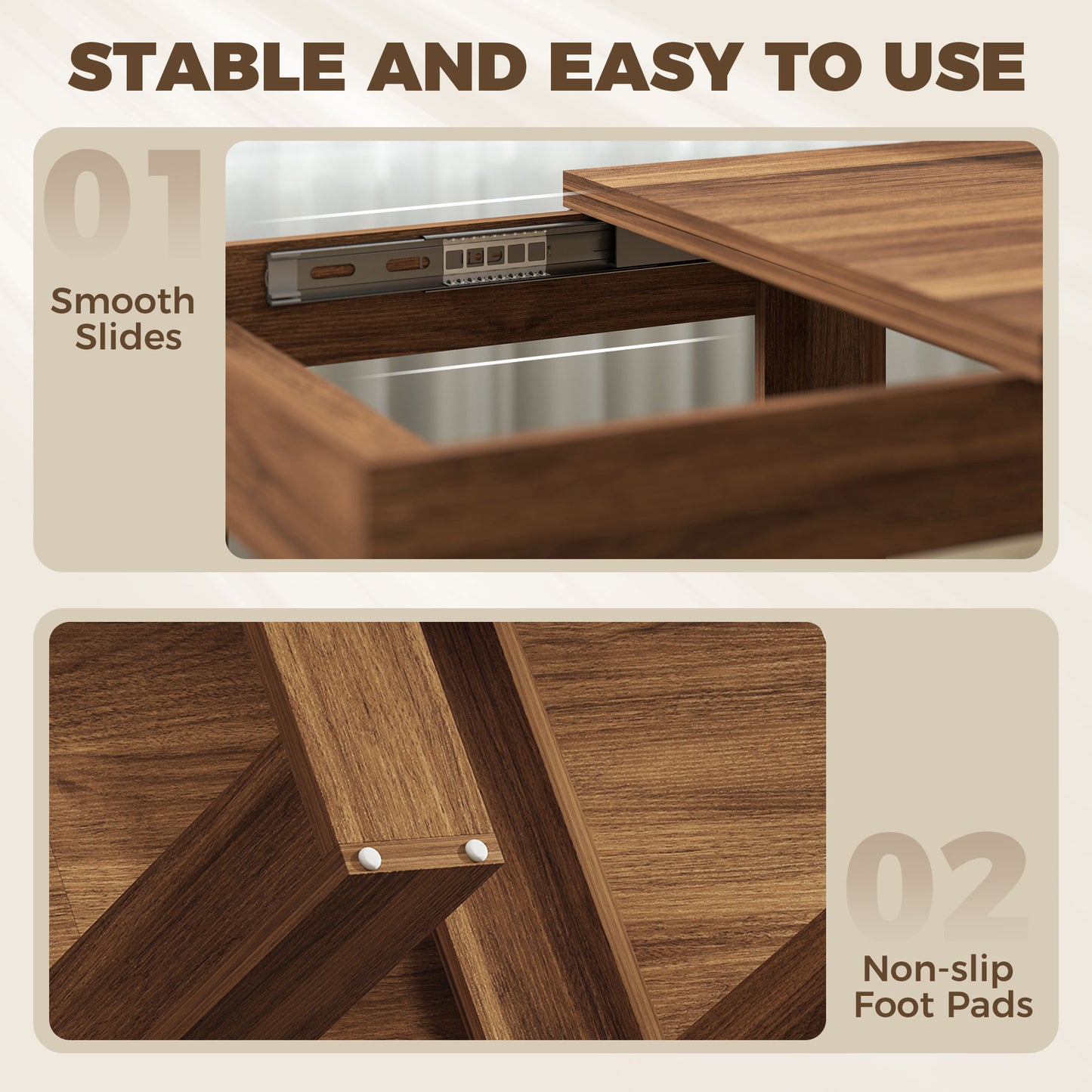 Homcom Extendable Folding Dining Table With Hidden Storage And Grey Finish