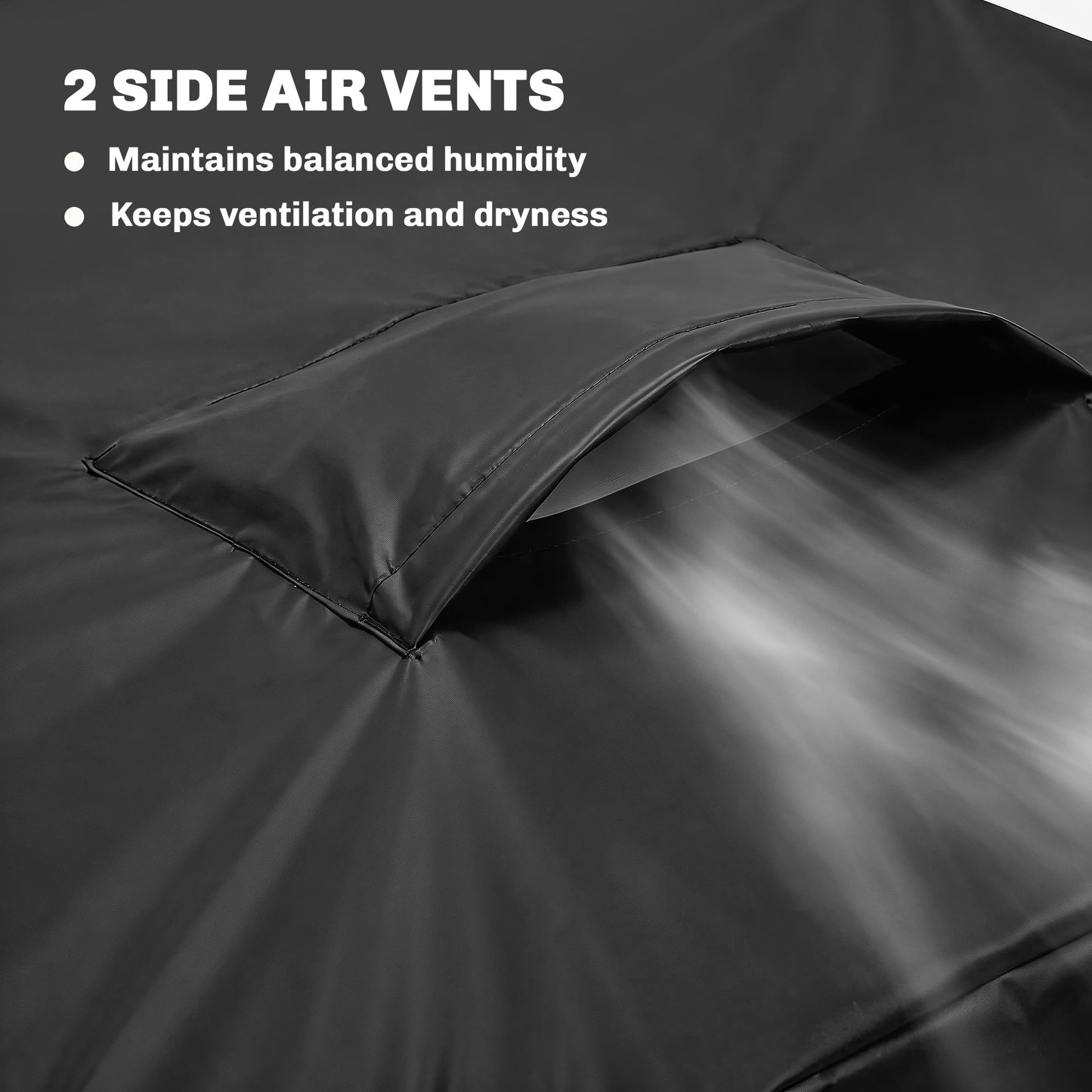 Outsunny V Shaped Patio Furniture Cover Waterproof Outdoor Sectional Sofa Cover Anti UV Air Vent Black 216x216x78 cm