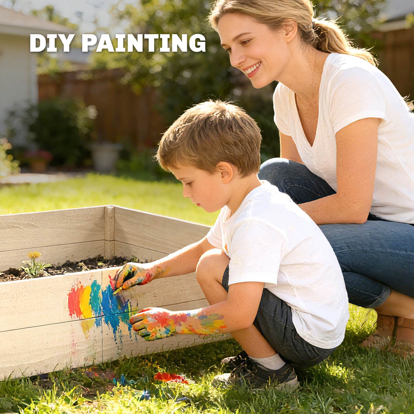 Outsunny Wooden Raised Bed For Garden 620L Extra Large Open Bottom Outdoor Planter Box