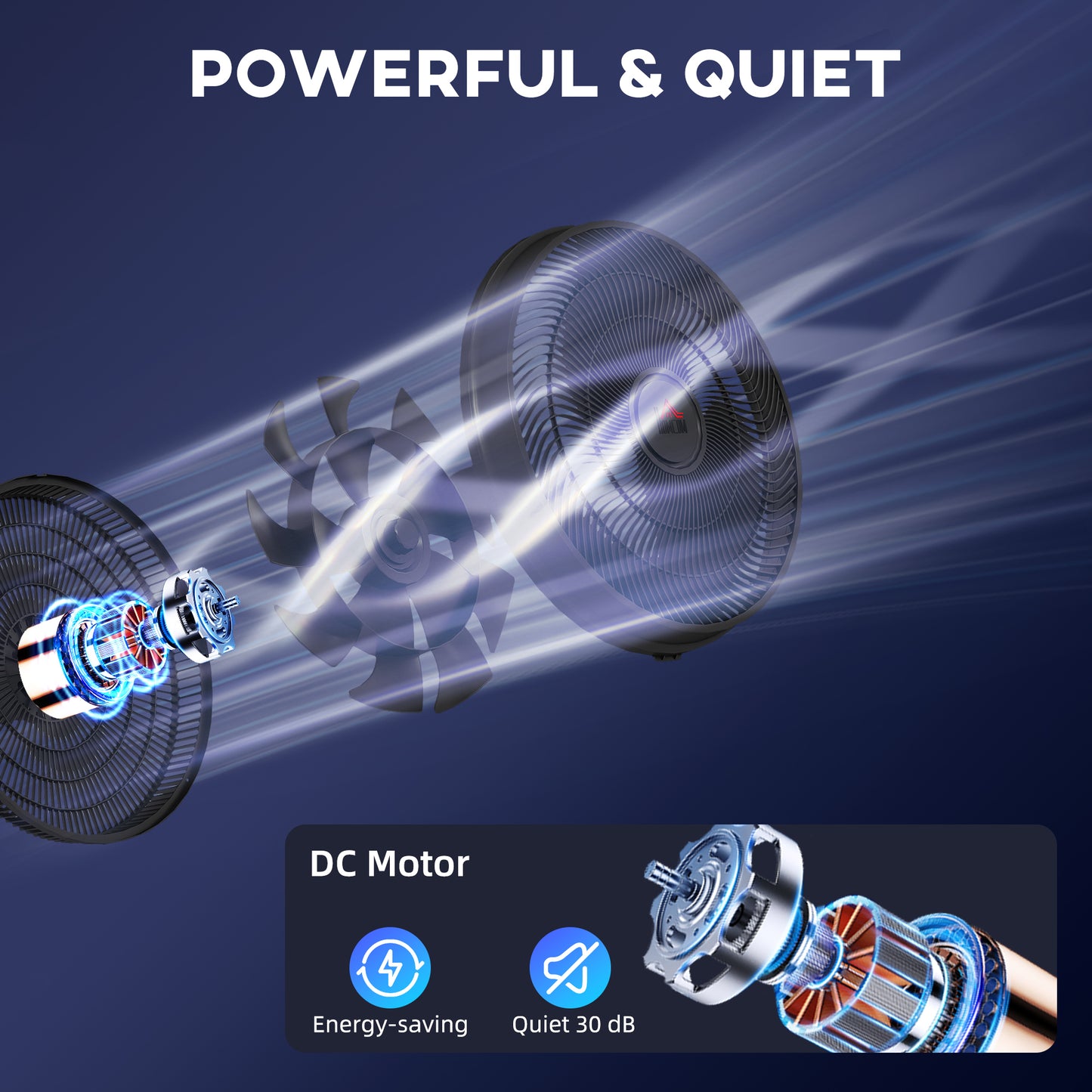 HOMCOM Pedestal Fan With DC Motor Remote Control Oscillating Head Adjustable Height And Tilt 12 Speeds Sleep Mode