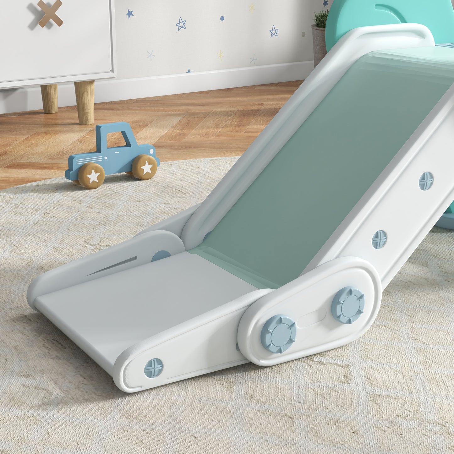 AIYAPLAY Compact Baby Slide for Toddlers, Foldable and Freestanding, Ages 1.5-3 Years - ALL4U RETAILER LTD