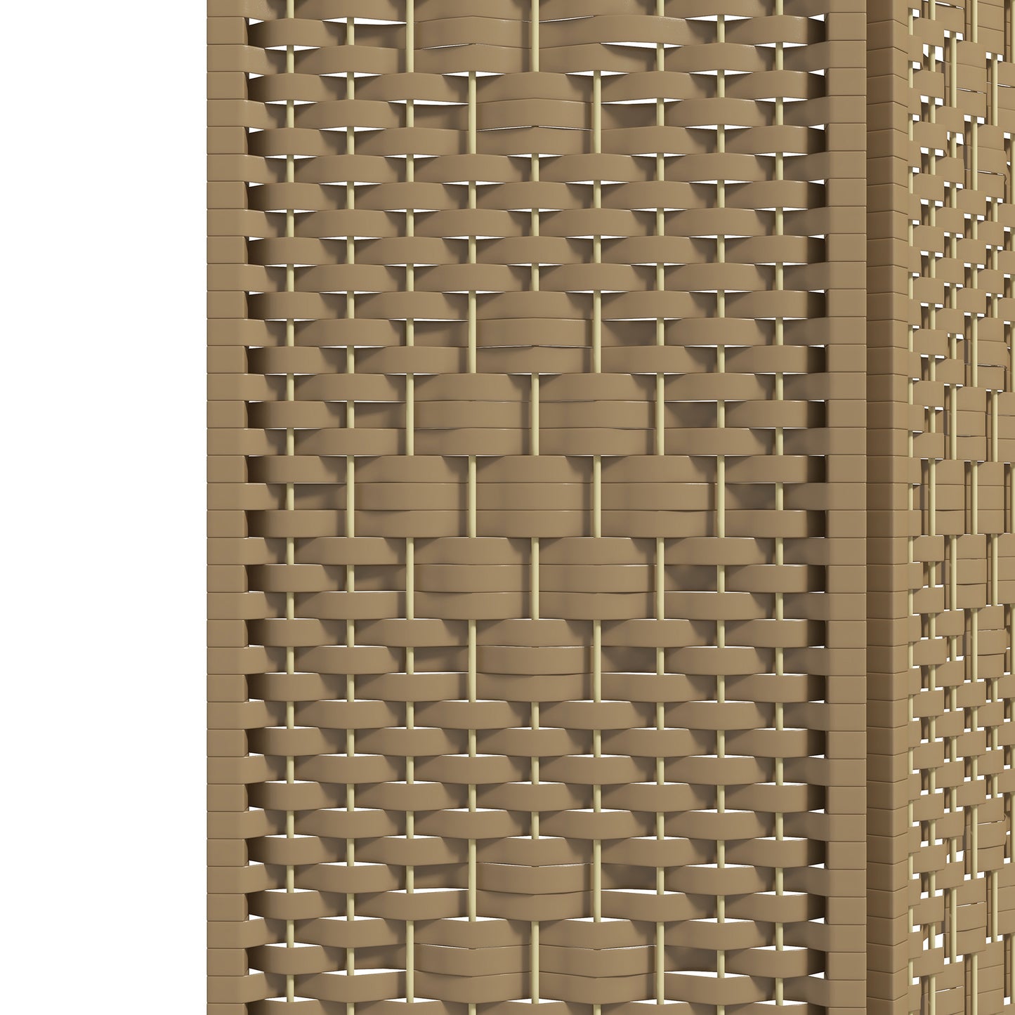 HOMCOM 3 Panel Folding Room Divider Privacy Screen Freestanding Paravent Partition Natural Wood