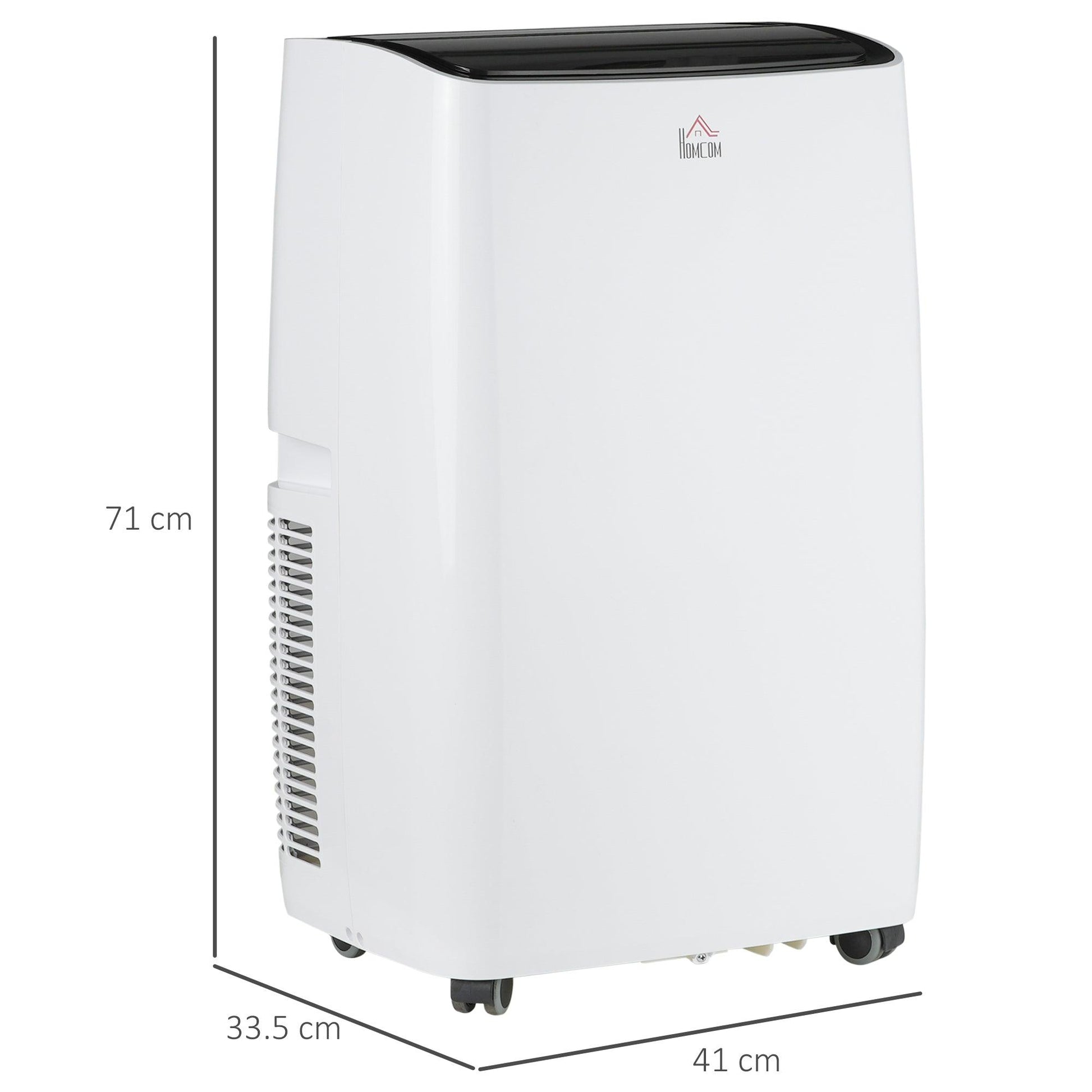 HOMCOM Portable 14,000 BTU AC Dehumidifier with Remote - White - ALL4U RETAILER LTD