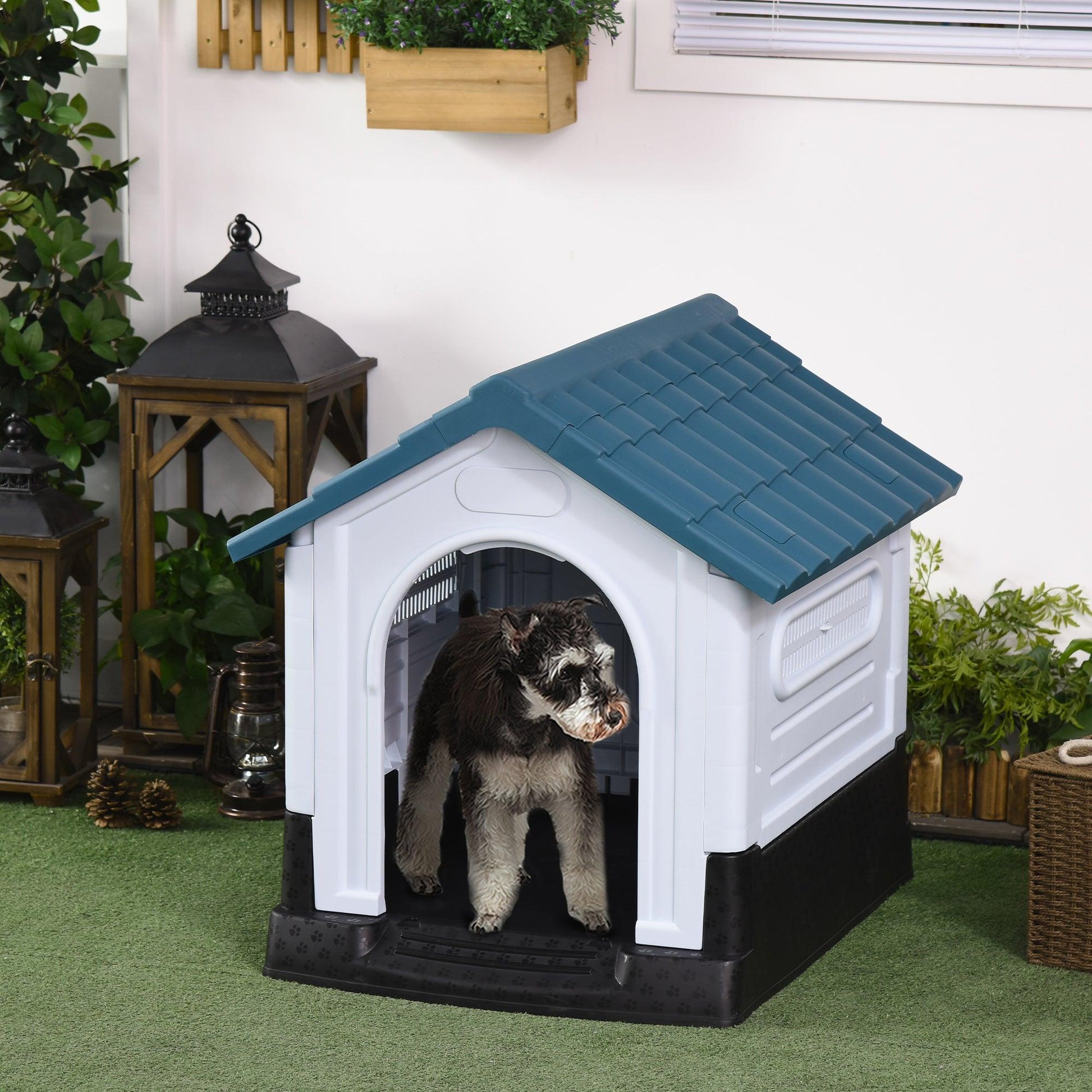 PawHut Miniature Dog Outdoor Kennel, 64.5x57x66cm - ALL4U RETAILER LTD