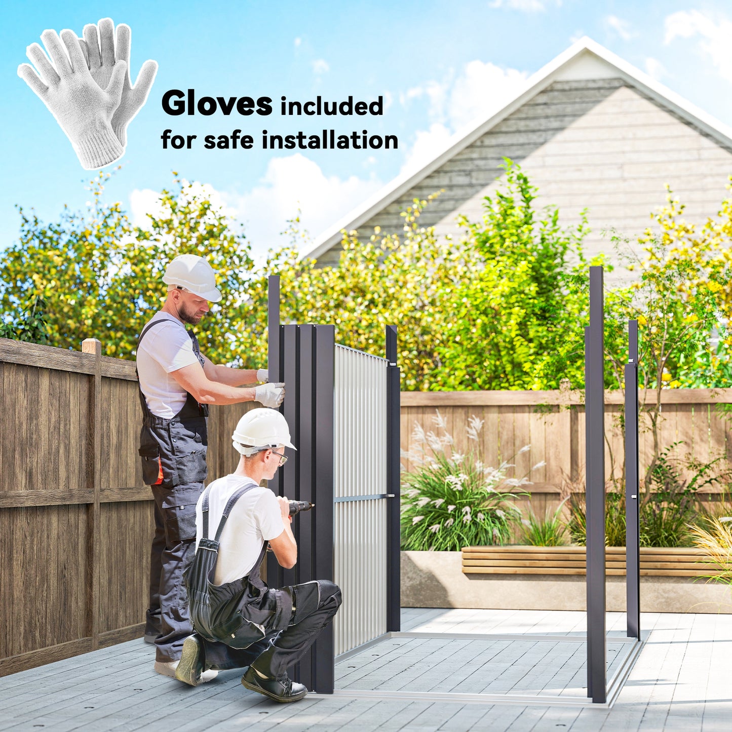 Outsunny 5.3 by 8.5 ft Galvanised Steel Garden Shed With Roof Windows Lockable Wide Door For Outdoor Tool Storage