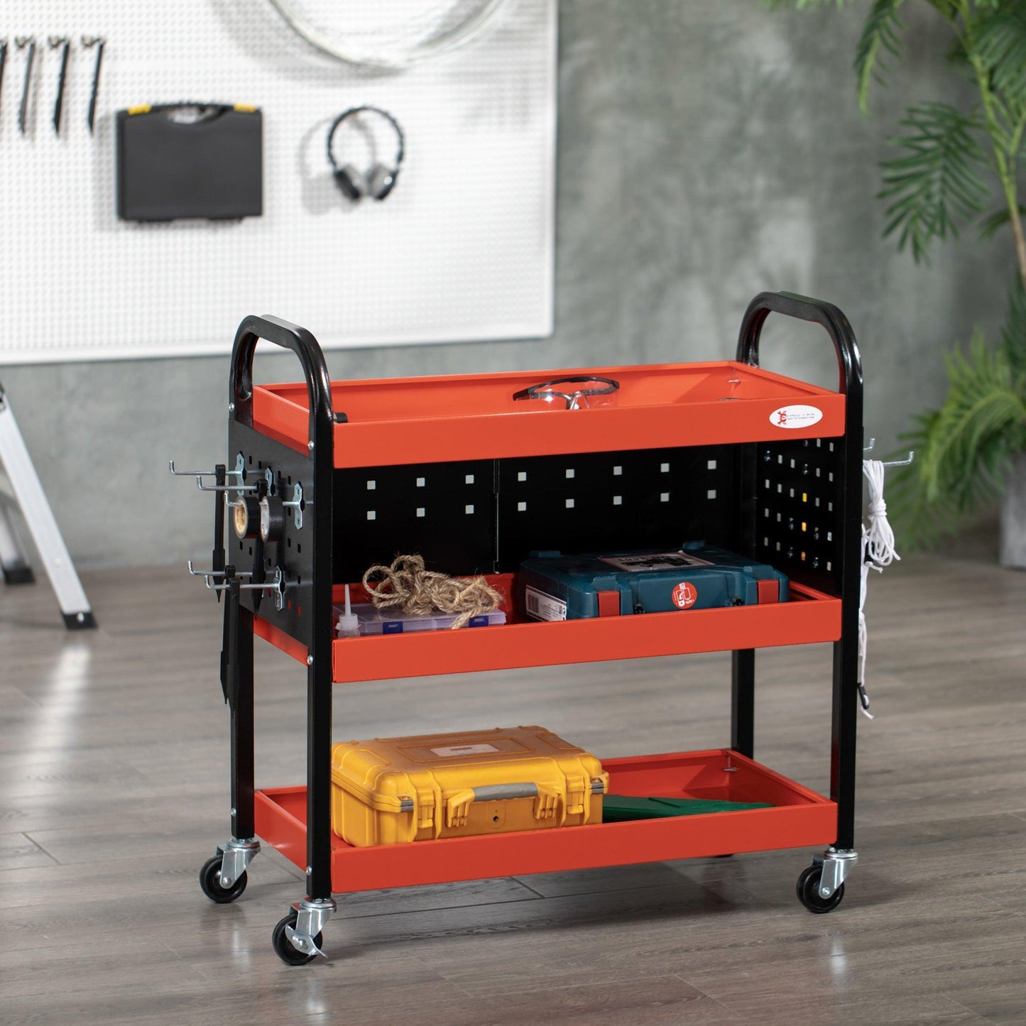 DURHAND 3-Tier Tool Cart: Organise Efficiently - ALL4U RETAILER LTD