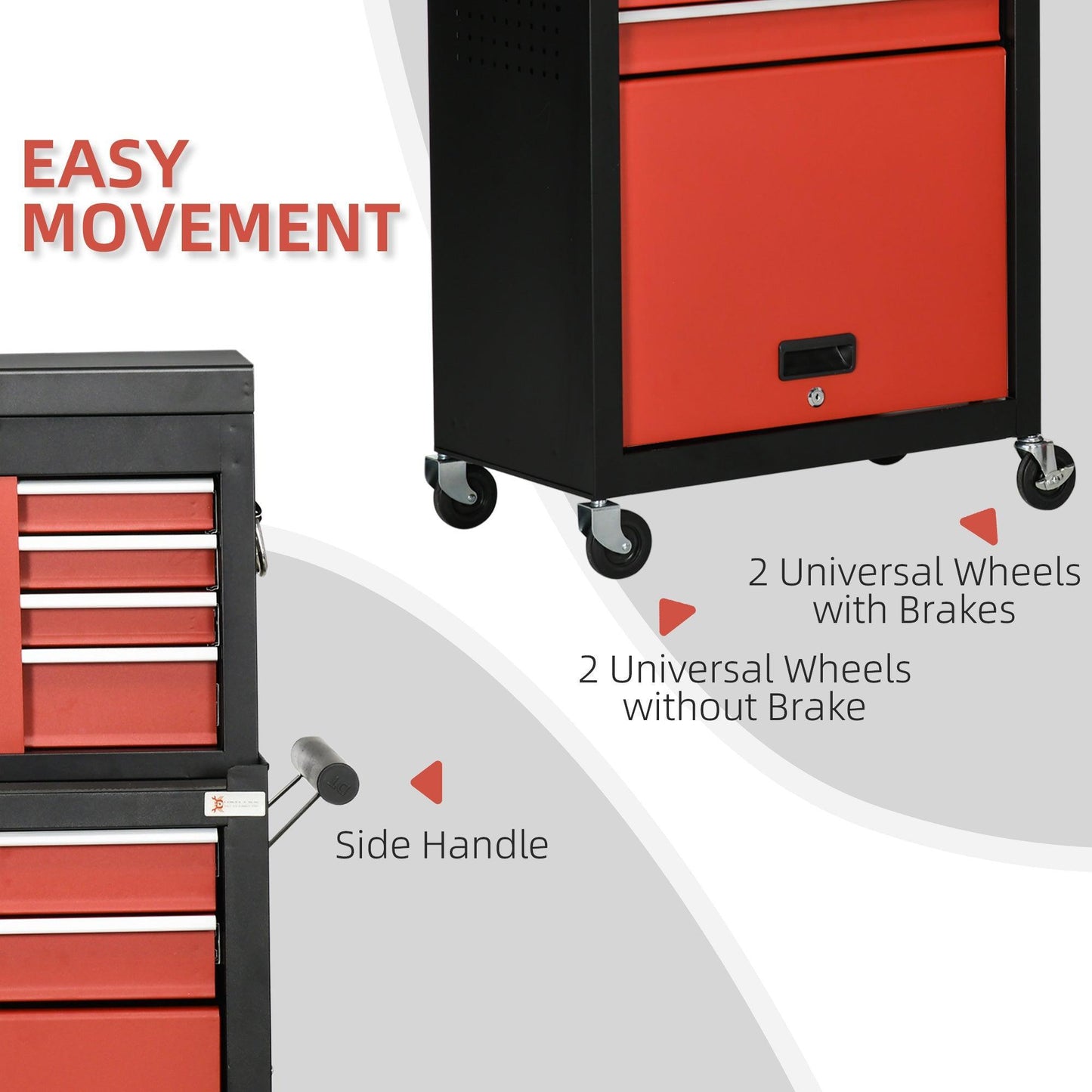 DURHAND 6-Drawer Tool Cabinet Cart - ALL4U RETAILER LTD