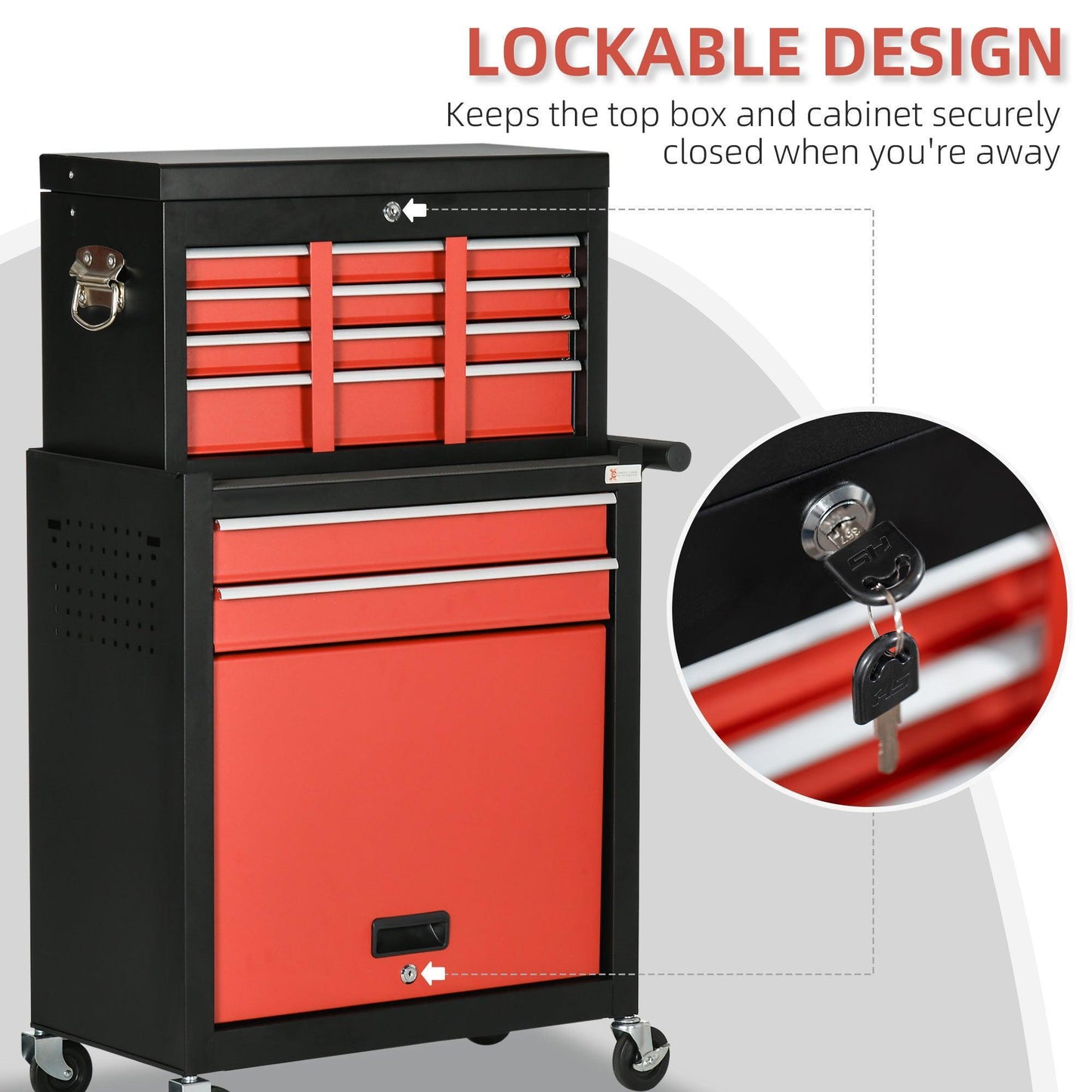 DURHAND 6-Drawer Tool Cabinet Cart - ALL4U RETAILER LTD