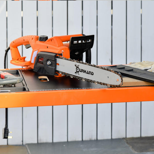 DURHAND Aluminum Electric Chainsaw - Double Brake- 2000W (Orange) - ALL4U RETAILER LTD