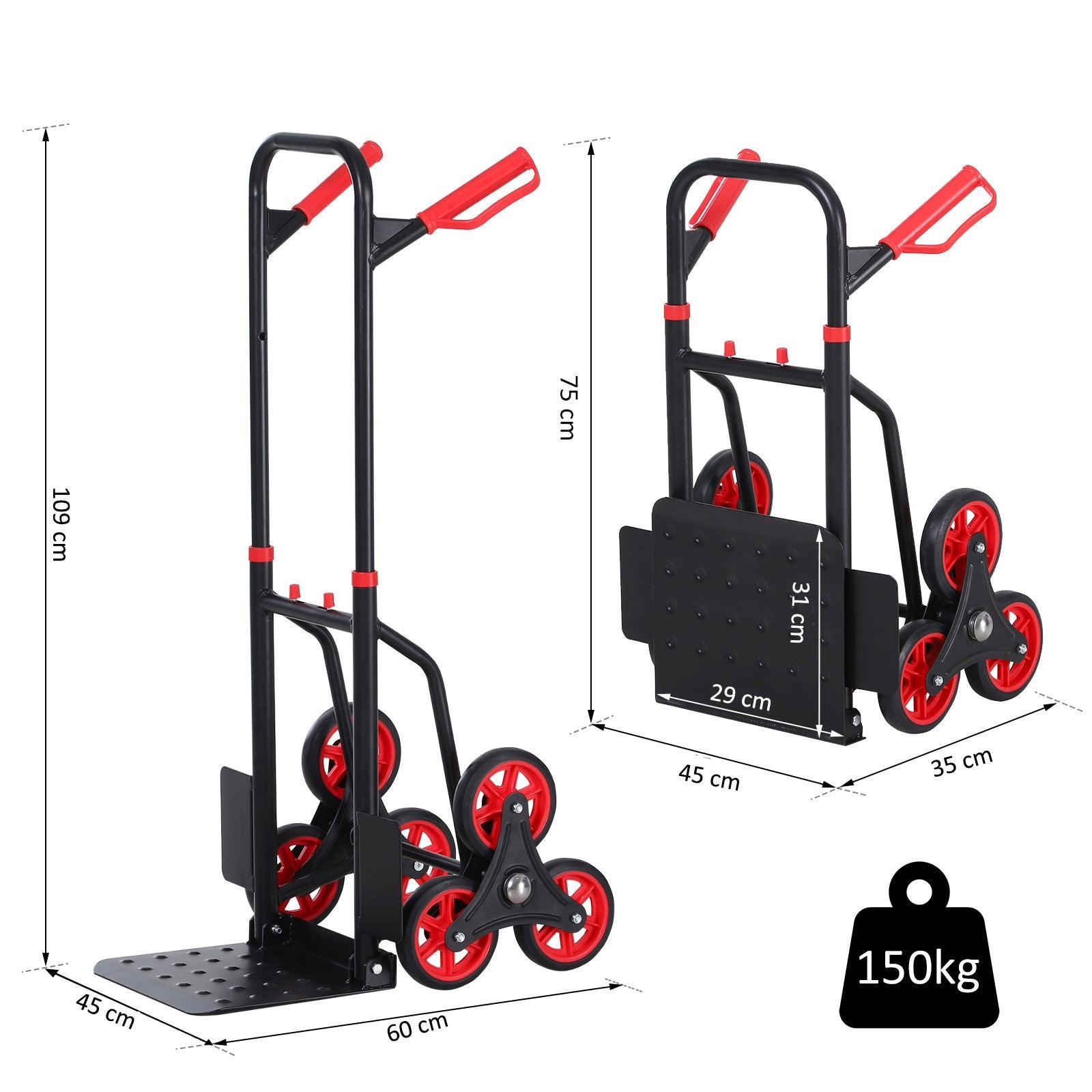 DURHAND Heavy-Duty 6-Wheel Steel Trolley: 150kg Load Capacity - ALL4U RETAILER LTD