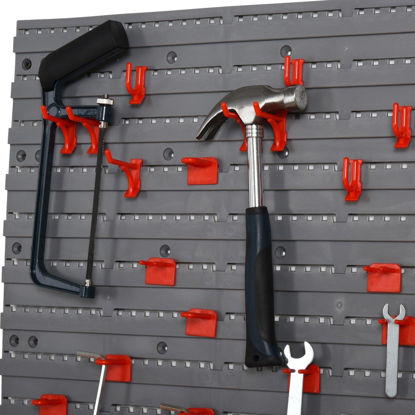 DURHAND Wall Organiser | 54 Pcs | DIY Garage Pegboard - ALL4U RETAILER LTD