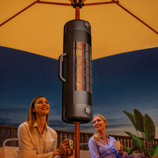 Outsunny Patio Parasol Heater Umbrella Mounted Electric Heater For 25-70 Mm Poles Adjustable Overhead Warmth