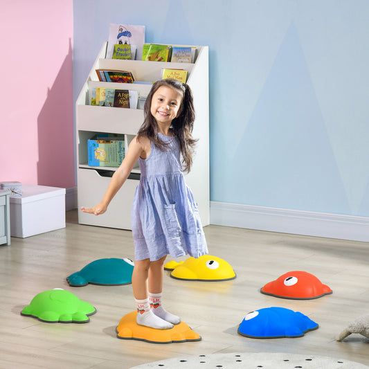 AIYAPLAY Colorful Balance Stepping Stones Set for Kids - 6 Piece Indoor & Outdoor Sensory Play | Safe Non-slip Design - ALL4U RETAILER LTD