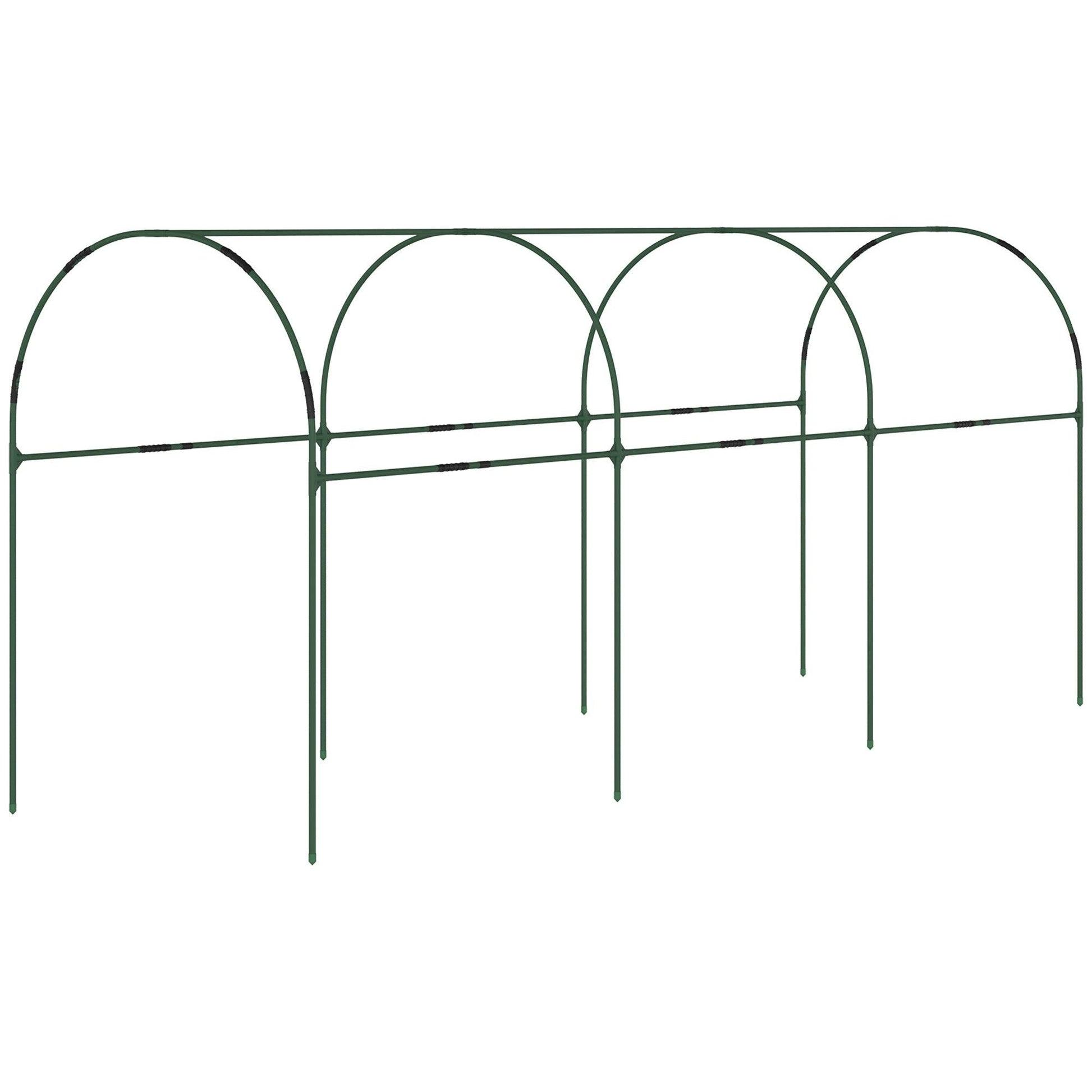 Outsunny Tomato Greenhouse with Top Tap, Pointed Bottom and Guy Ropes, Clear - ALL4U RETAILER LTD