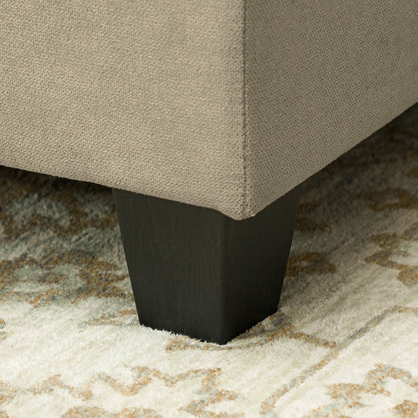 HOMCOM Customisable Light Brown 'L' Shaped Storage Sofa Set - ALL4U RETAILER LTD