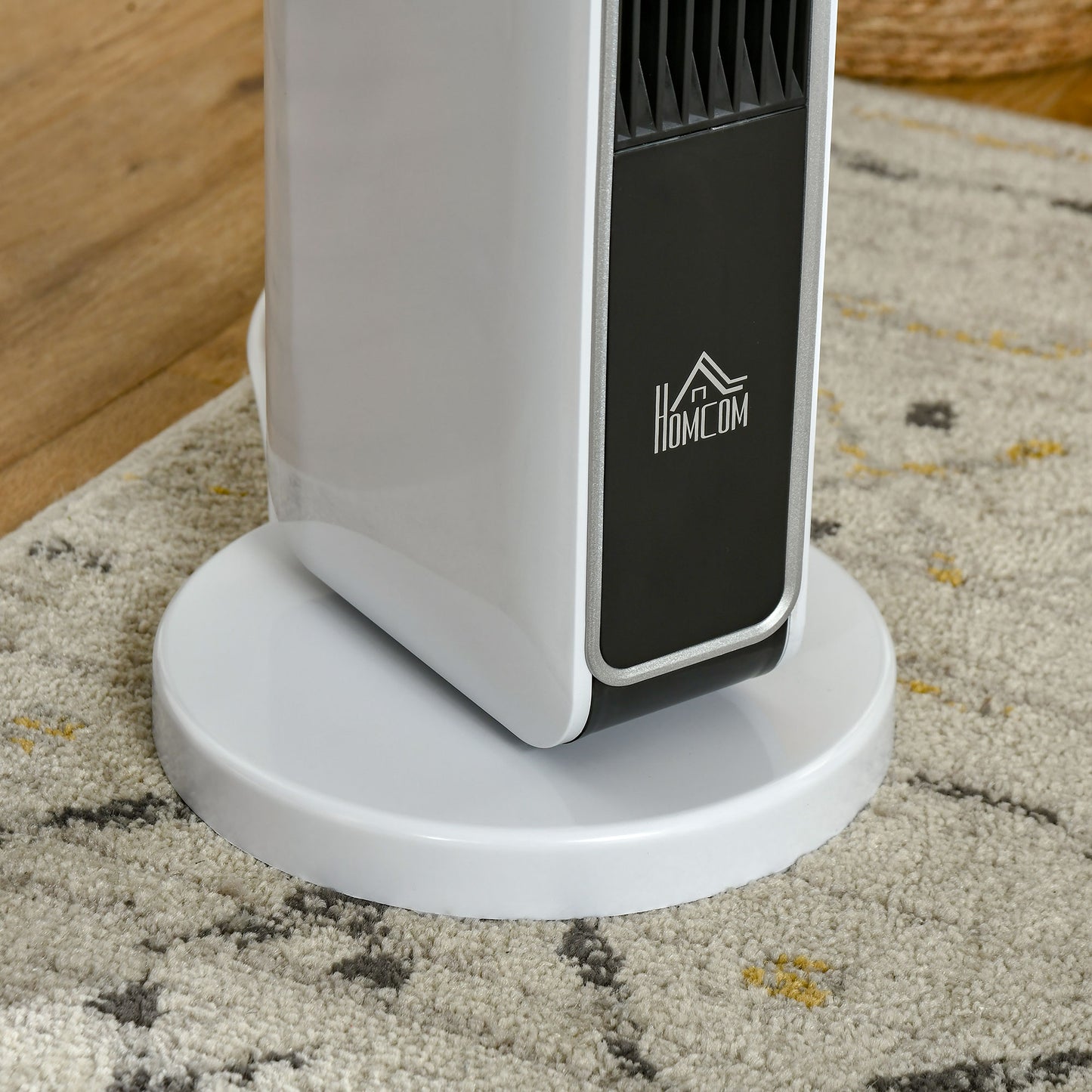 HOMCOM Remote-Controlled Oscillating Ceramic Space Heater with Timer & Safety Features, 1000W/2000W - ALL4U RETAILER LTD