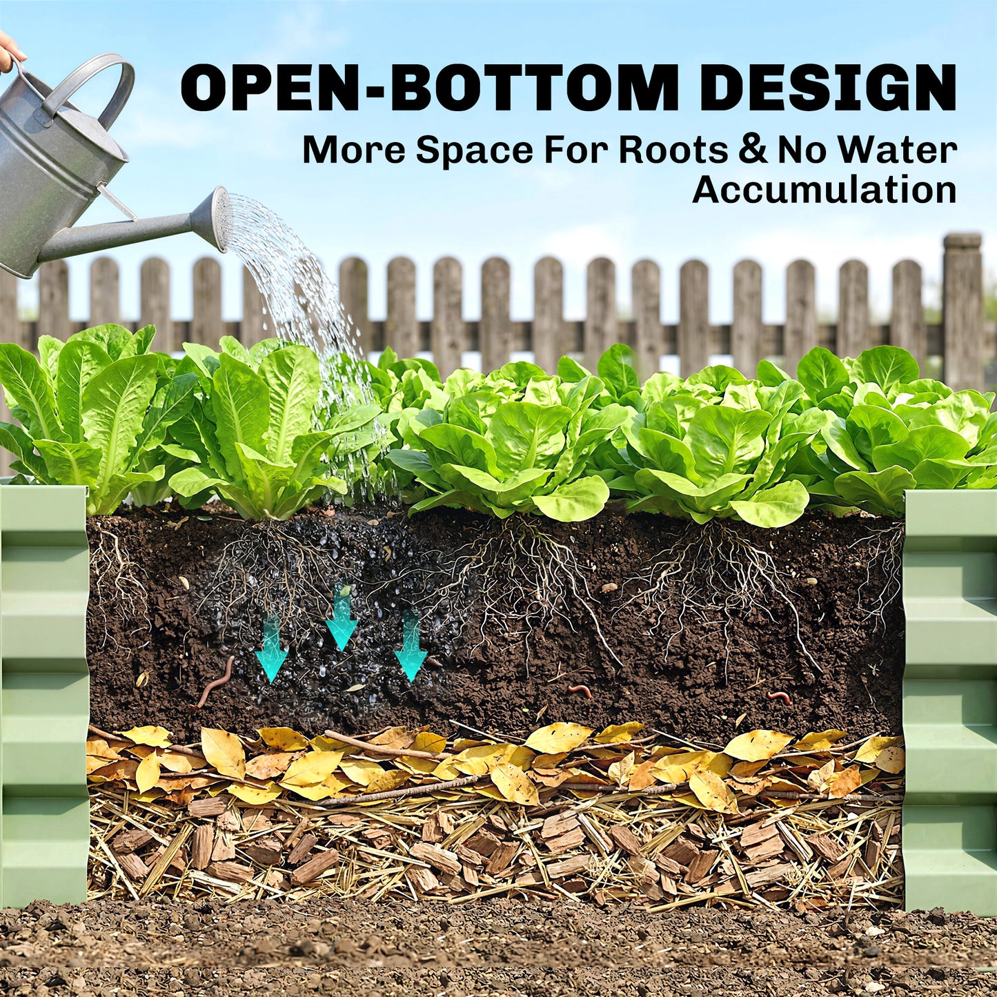 Outsunny Galvanised Raised Garden Beds Outdoor Planters For Herbs And Vegetables For Patio Balcony Garden