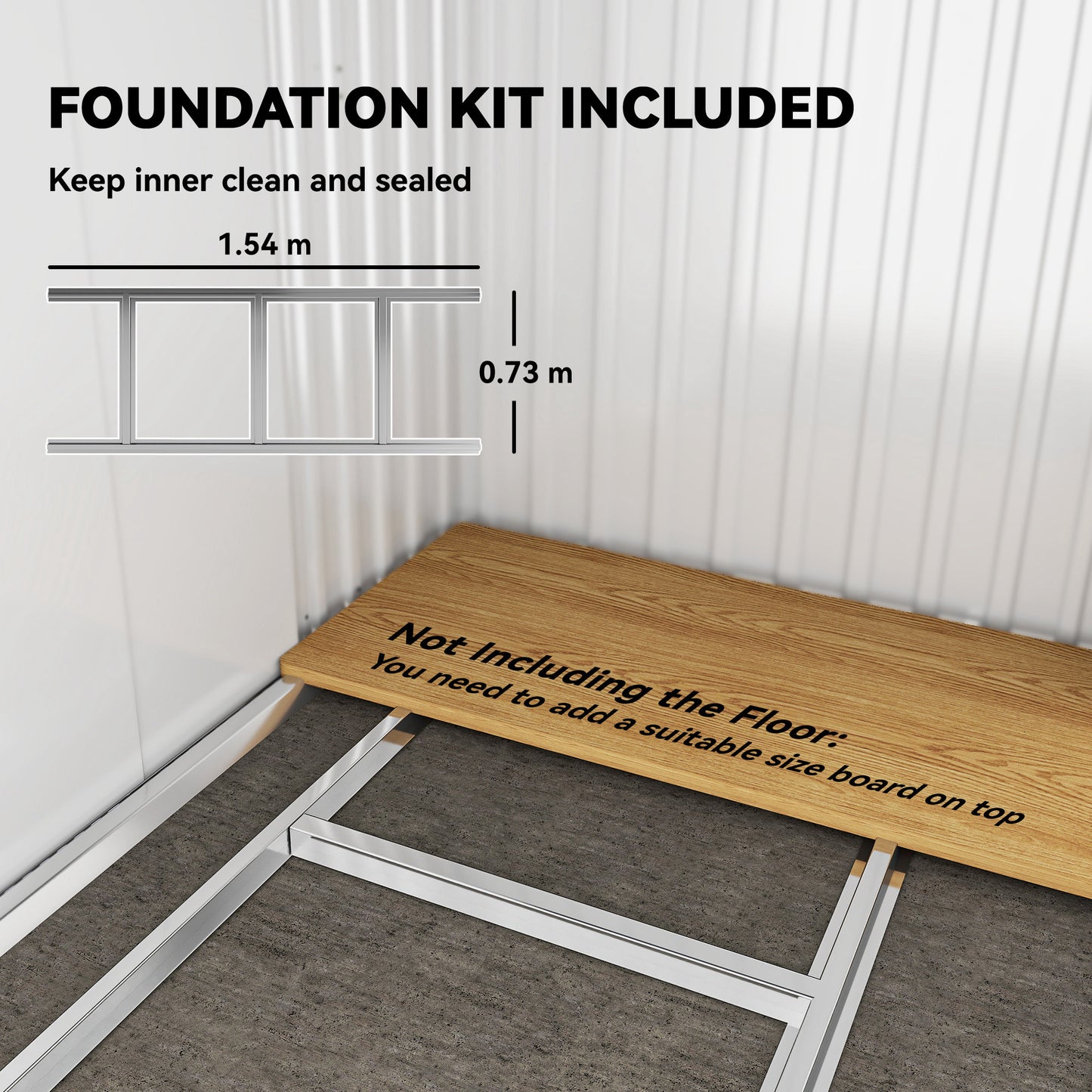 Outsunny Six Point Five By Four Feet Galvanised Metal Shed With Lockable Double Sliding Doors Vents Light Grey