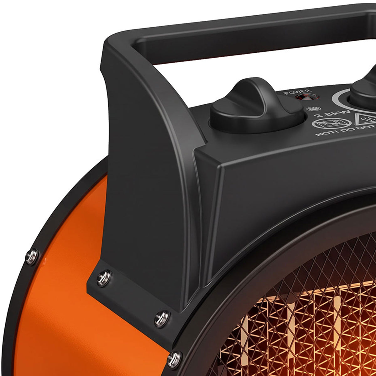 Outsunny 2800W Industrial Ceramic Fan Heater With Adjustable Thermostat