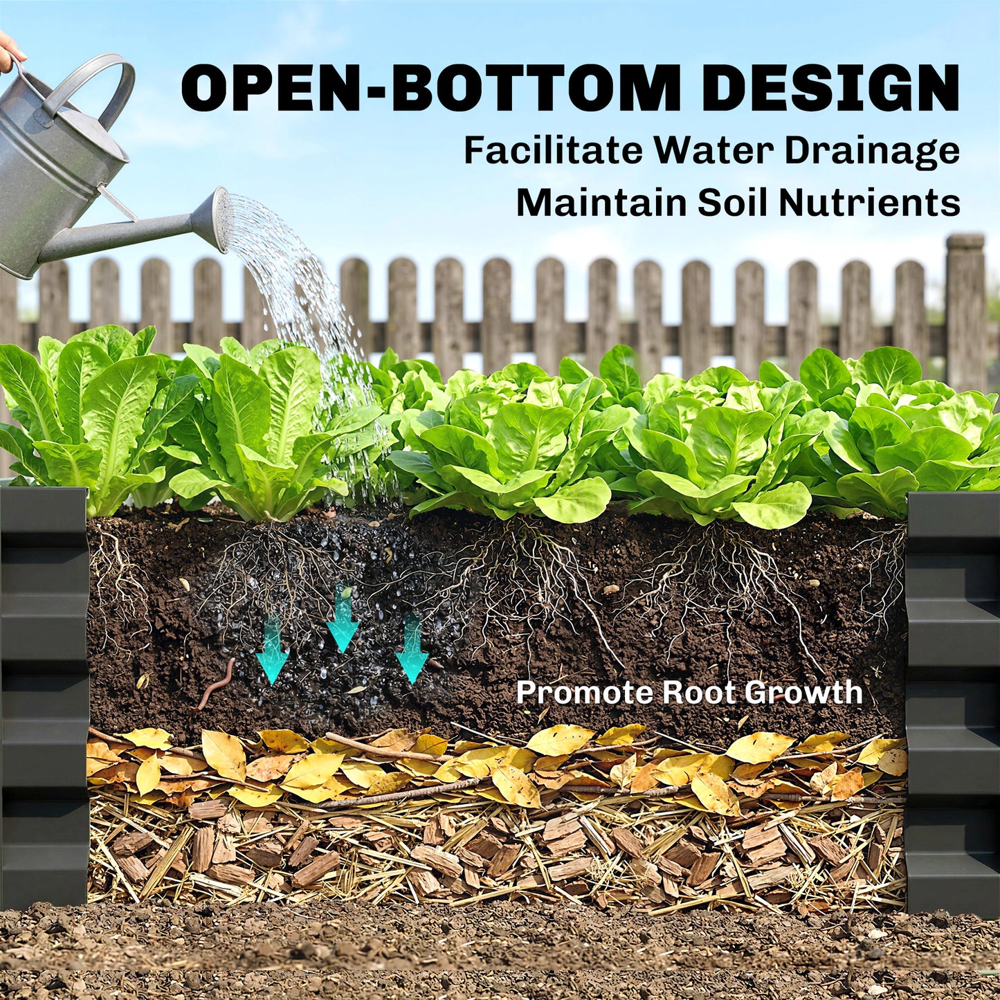 Outsunny Set Of 2 Galvanized Raised Garden Beds For Herbs And Vegetables Outdoor Planters For Patio Balcony Grey