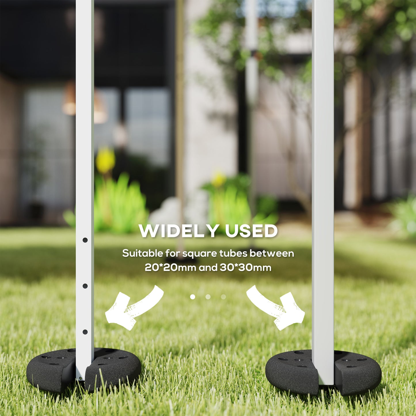Outsunny Pop Up Canopy Tent Weight Set Of 4 Leg Weights For Marquee Party Tent Outdoor Canopy Secure Ground 8.8 KG