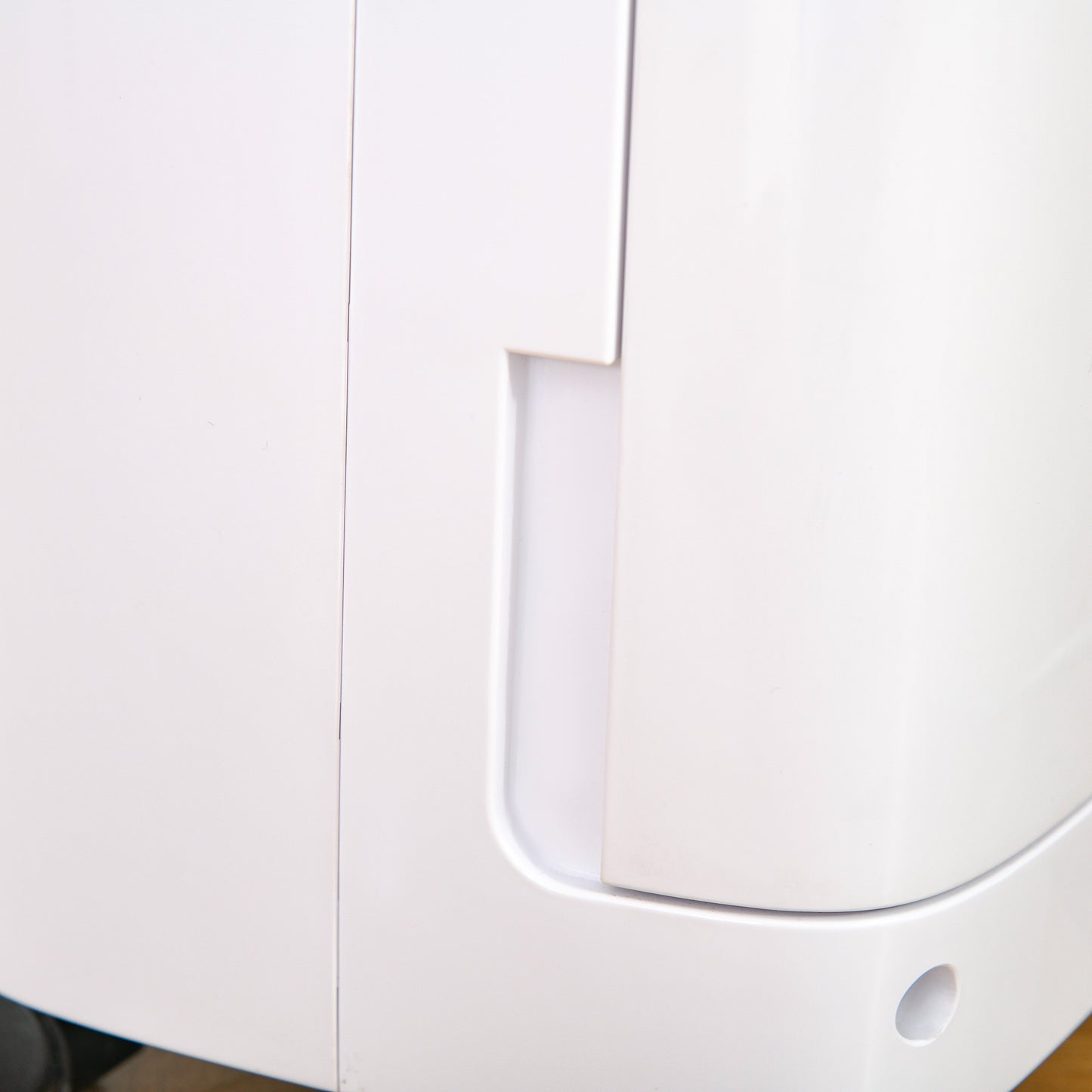 HOMCOM 12L/Day Compact Dehumidifier with 24H Timer, Humidity Control, and Mobility Wheels - White - ALL4U RETAILER LTD