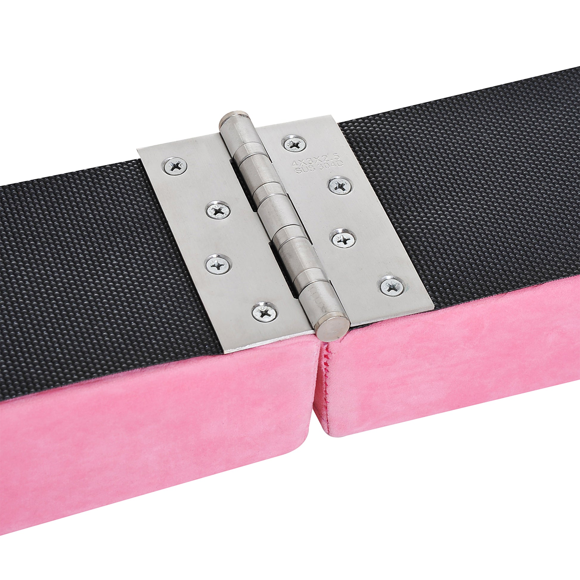 HOMCOM 2.1m Pink Foam Balance Beam for Gymnastics Training - ALL4U RETAILER LTD