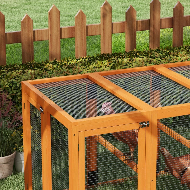 PawHut Wooden Chicken Coop with Combinable Design - Ideal Shelter for 1-3 Chickens - ALL4U RETAILER LTD