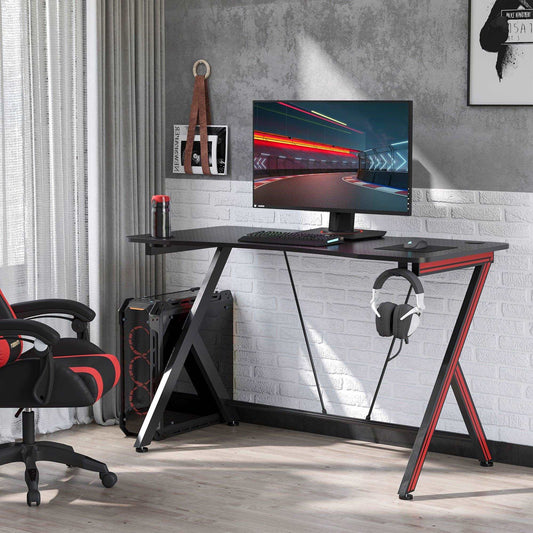 HOMCOM 120cm Gaming Desk - ALL4U RETAILER LTD