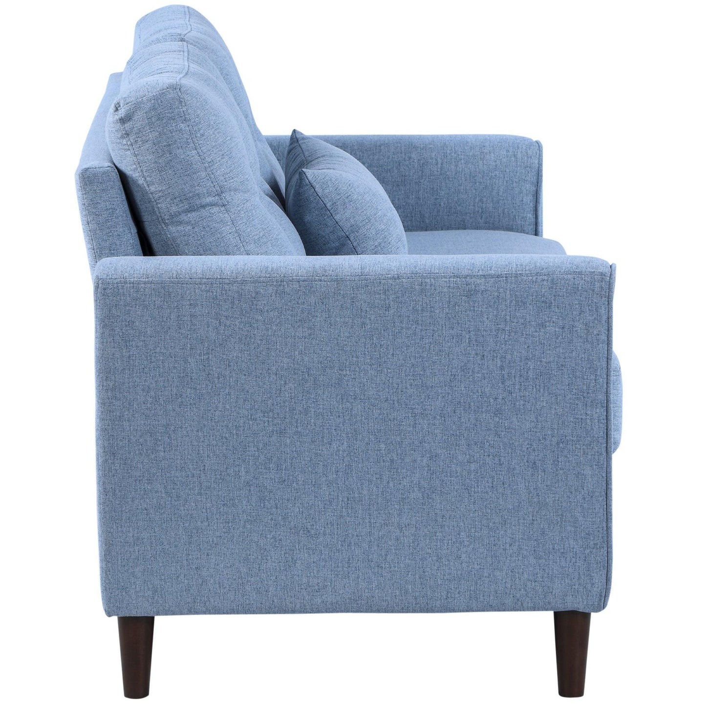 HOMCOM 2 Seat Sofa: Elegant Light Blue - ALL4U RETAILER LTD