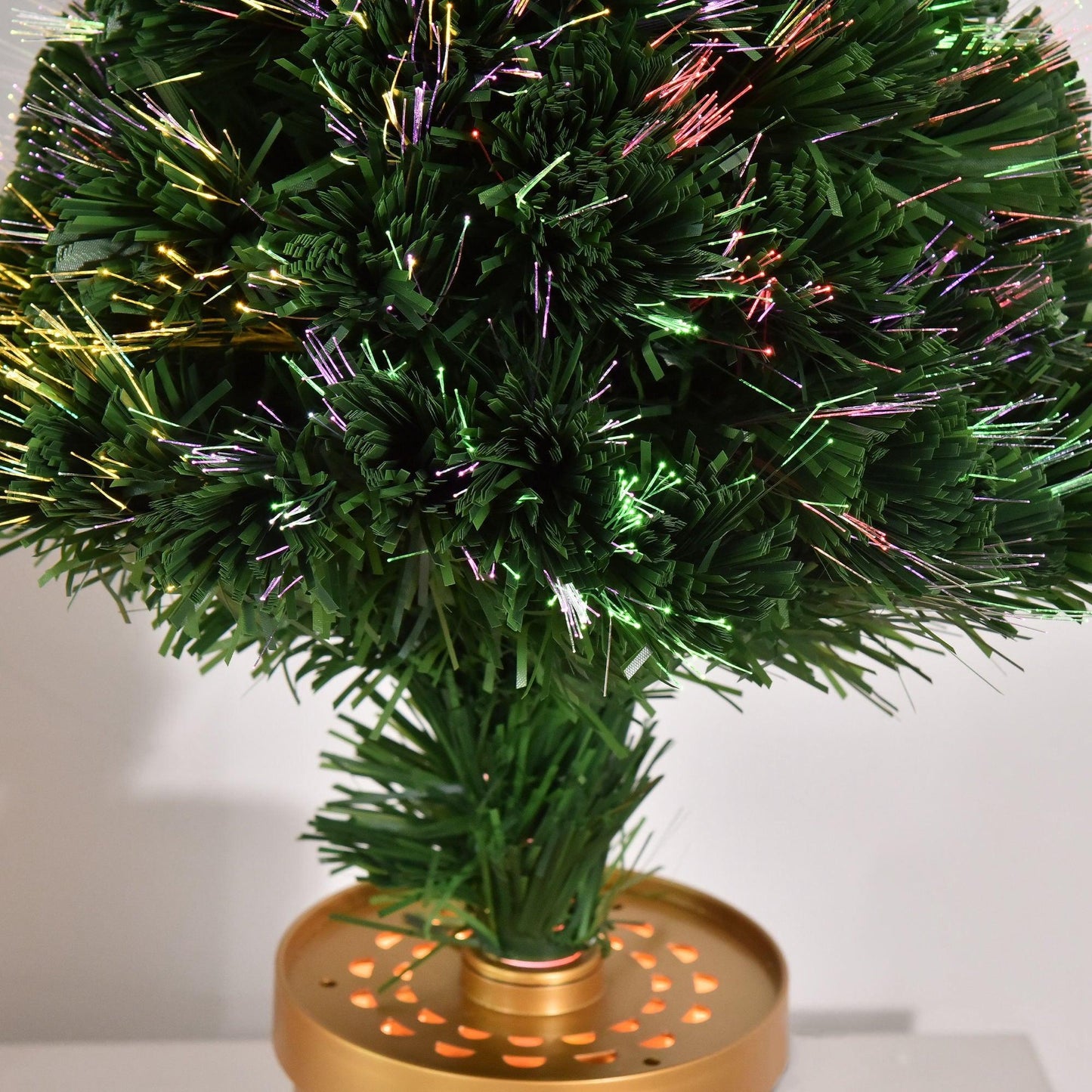 HOMCOM 2FT LED Fiber Optic Christmas Tree - Multi-Color Lights - ALL4U RETAILER LTD