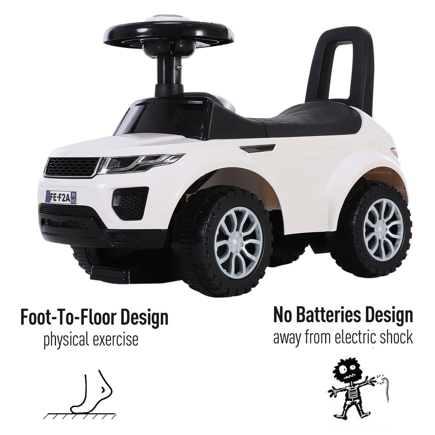 HOMCOM 3-in-1 Toddler Ride On Car - ALL4U RETAILER LTD