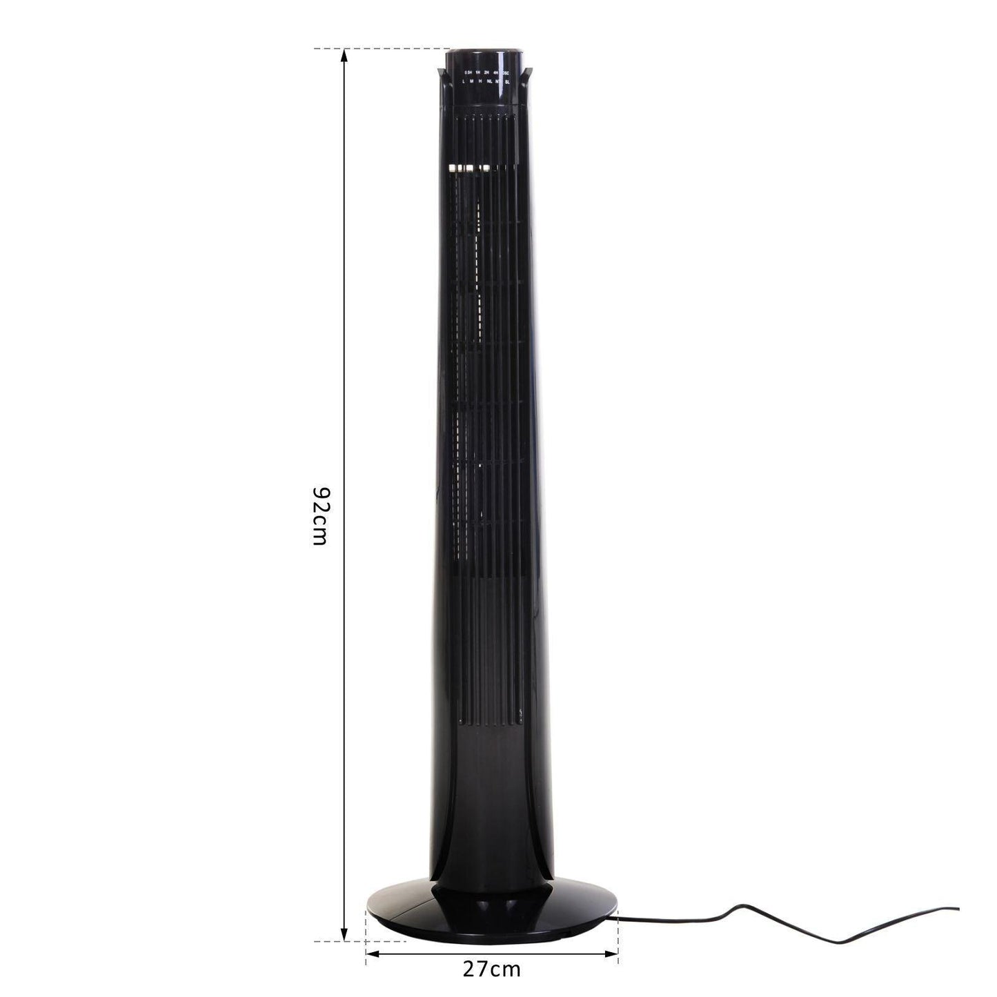 HOMCOM 36 Tower Fan - Remote Control, Quiet Operation - ALL4U RETAILER LTD