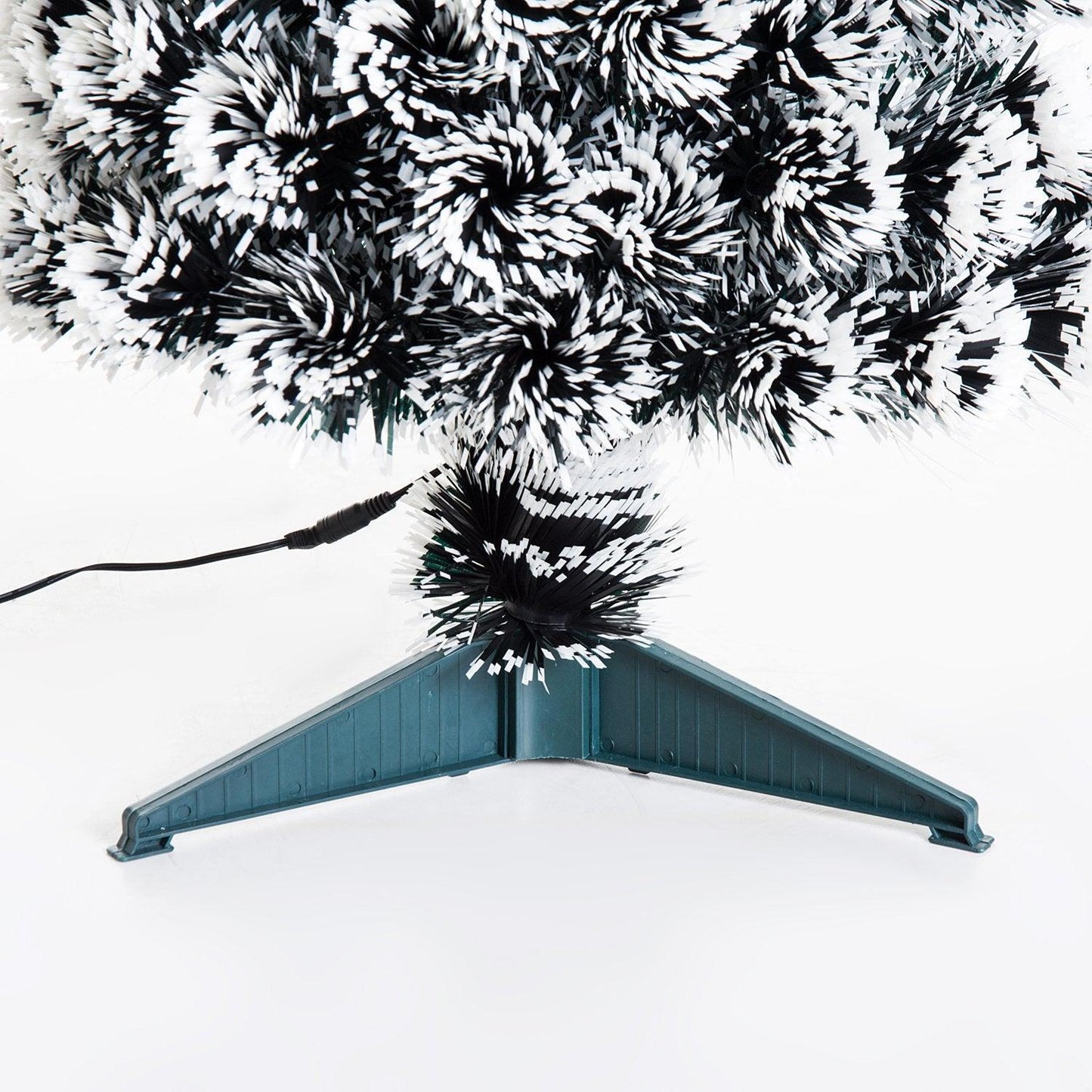 HOMCOM Green/White Prelit 3ft Christmas Tree with LEDs - ALL4U RETAILER LTD